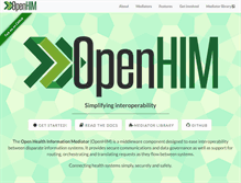 Tablet Screenshot of openhim.org